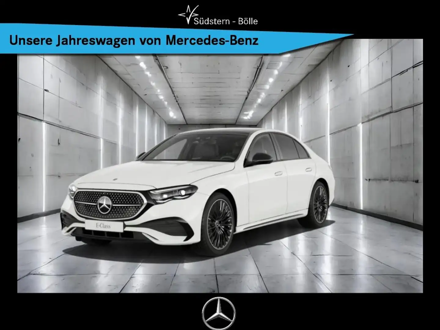 Mercedes-Benz E 220 d 4M +AMG+DISTRO+SHZ+NAVI+AMBIENTE+MEMORY Blanc - 1