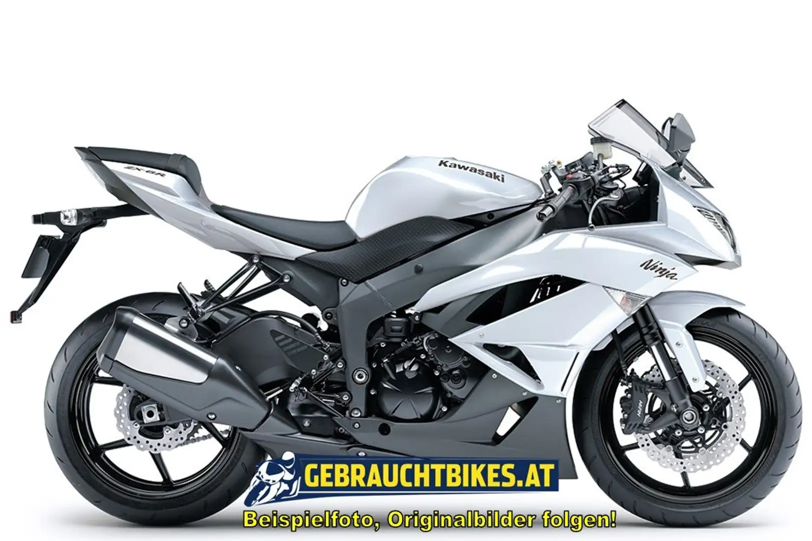 Kawasaki Ninja ZX-6R mit Garantie, Teilzahlung möglich! Weiß - 1