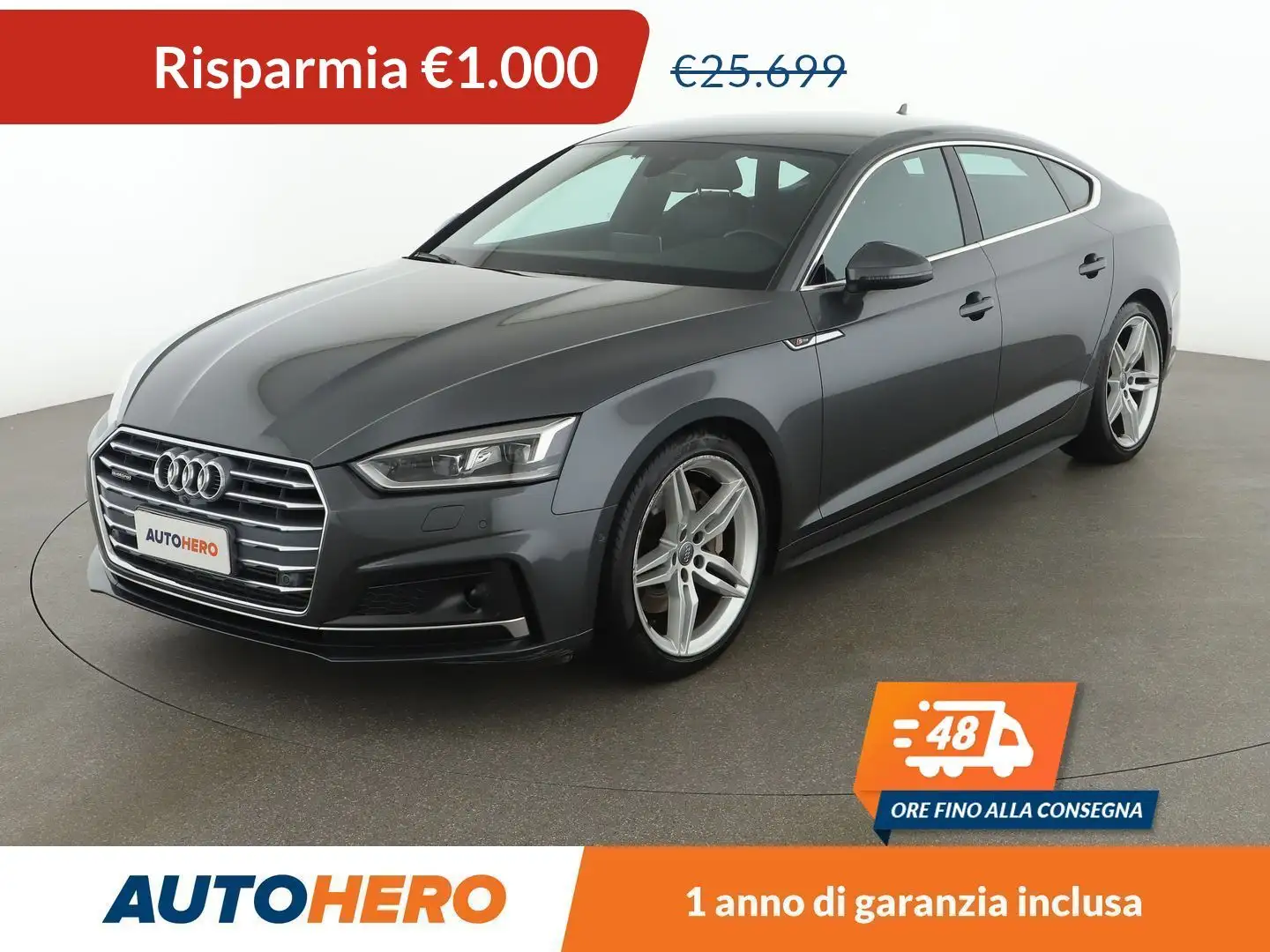 Audi A5 45 TFSI Sport S tronic quattro Grigio - 1