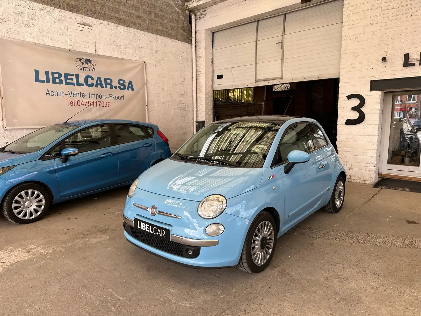 Fiat 500 0.9 T TwinAir *Start&Stop* *Toit Pano* *2 Clés* Blu/Azzurro - 2