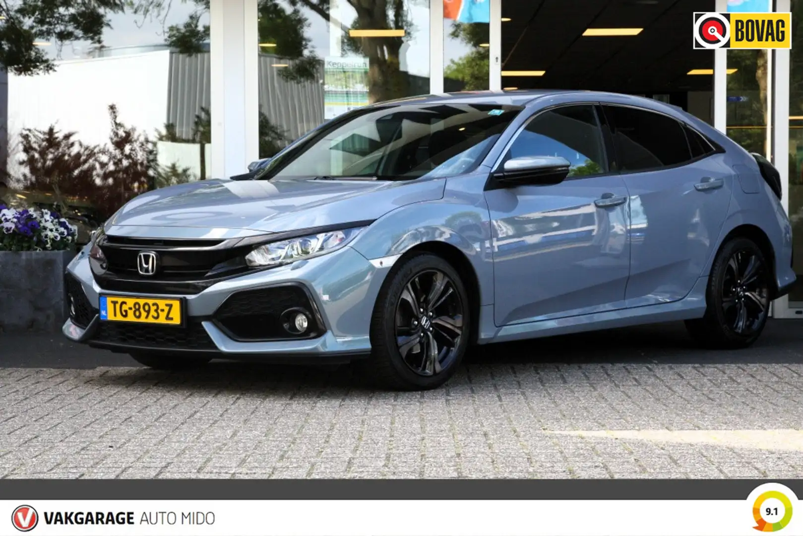 Honda Civic 1.0 i-VTEC Premium Automaat -NLD auto- Šedá - 1