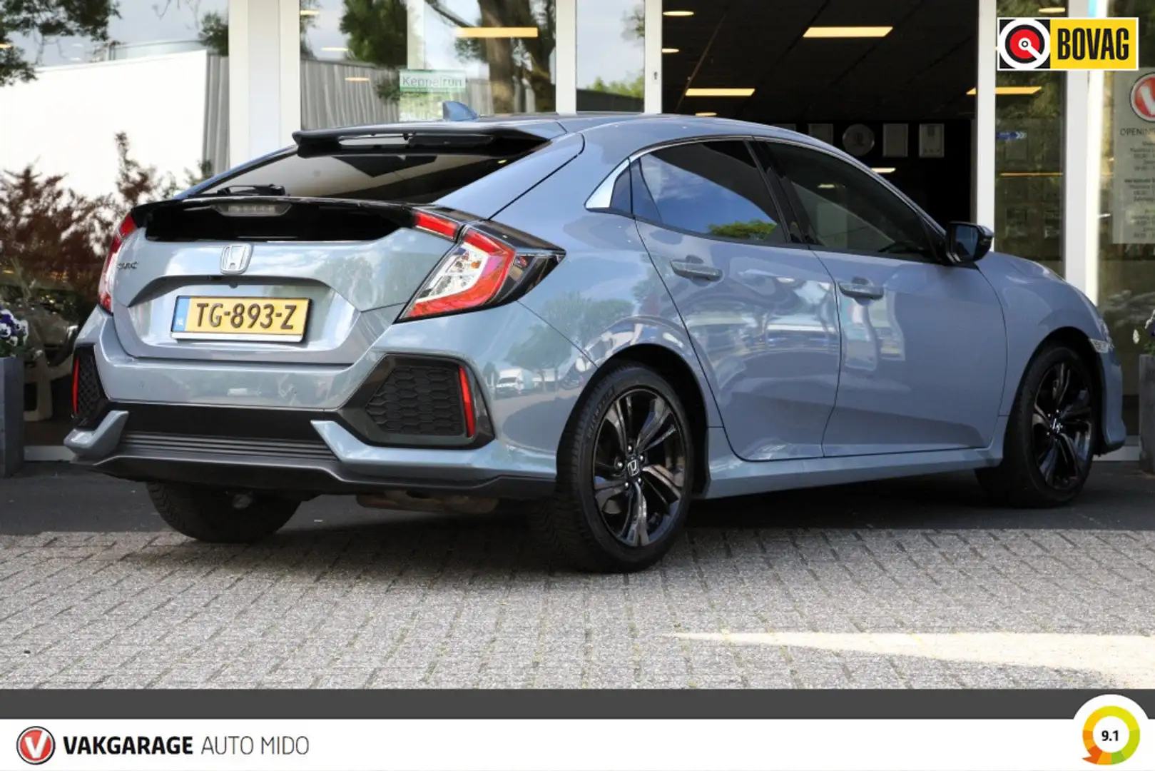 Honda Civic 1.0 i-VTEC Premium Automaat -NLD auto- Šedá - 2