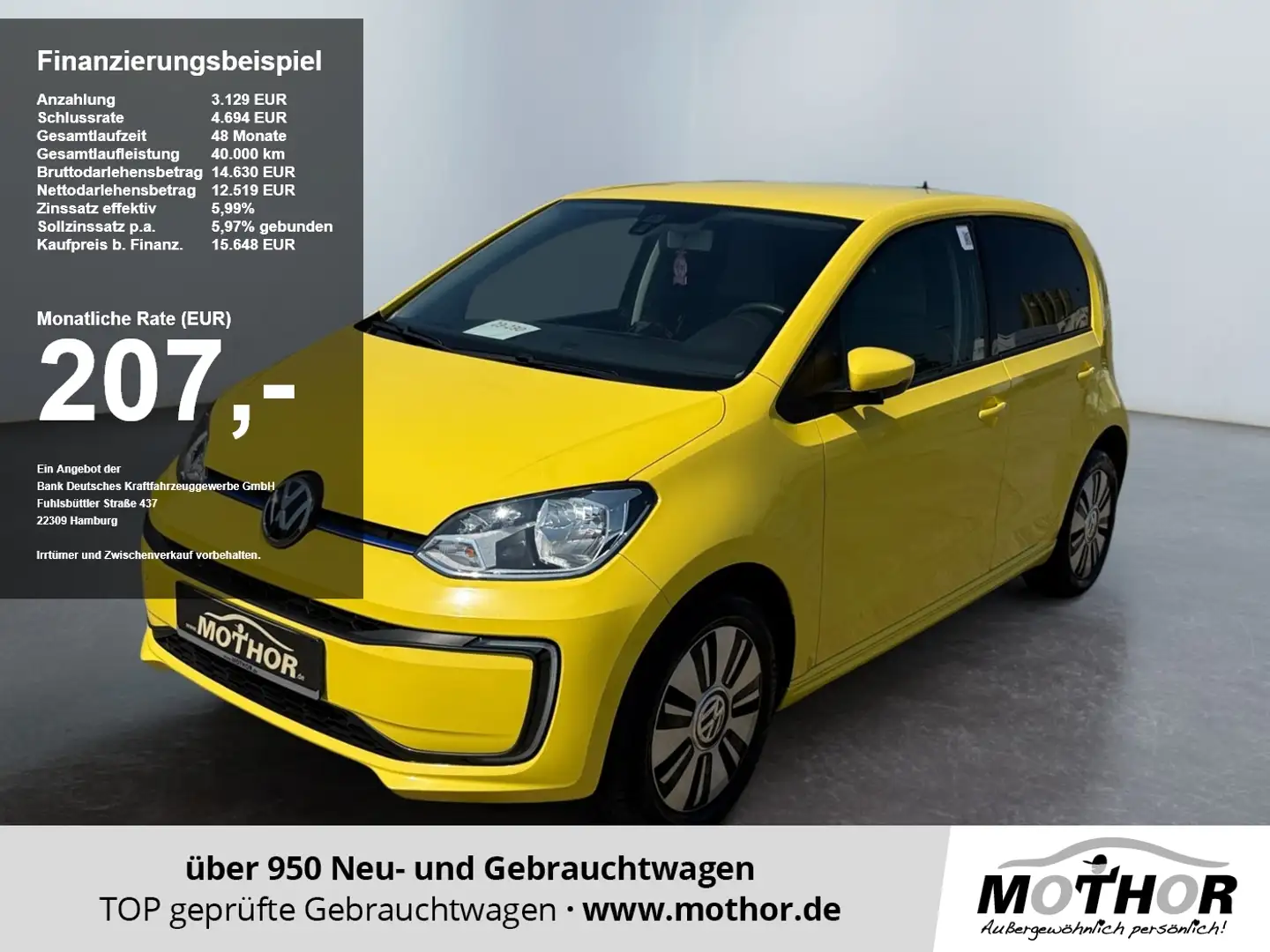 Volkswagen e-up! move up! Rückfahrkamera + PDC-hinten Gelb - 1