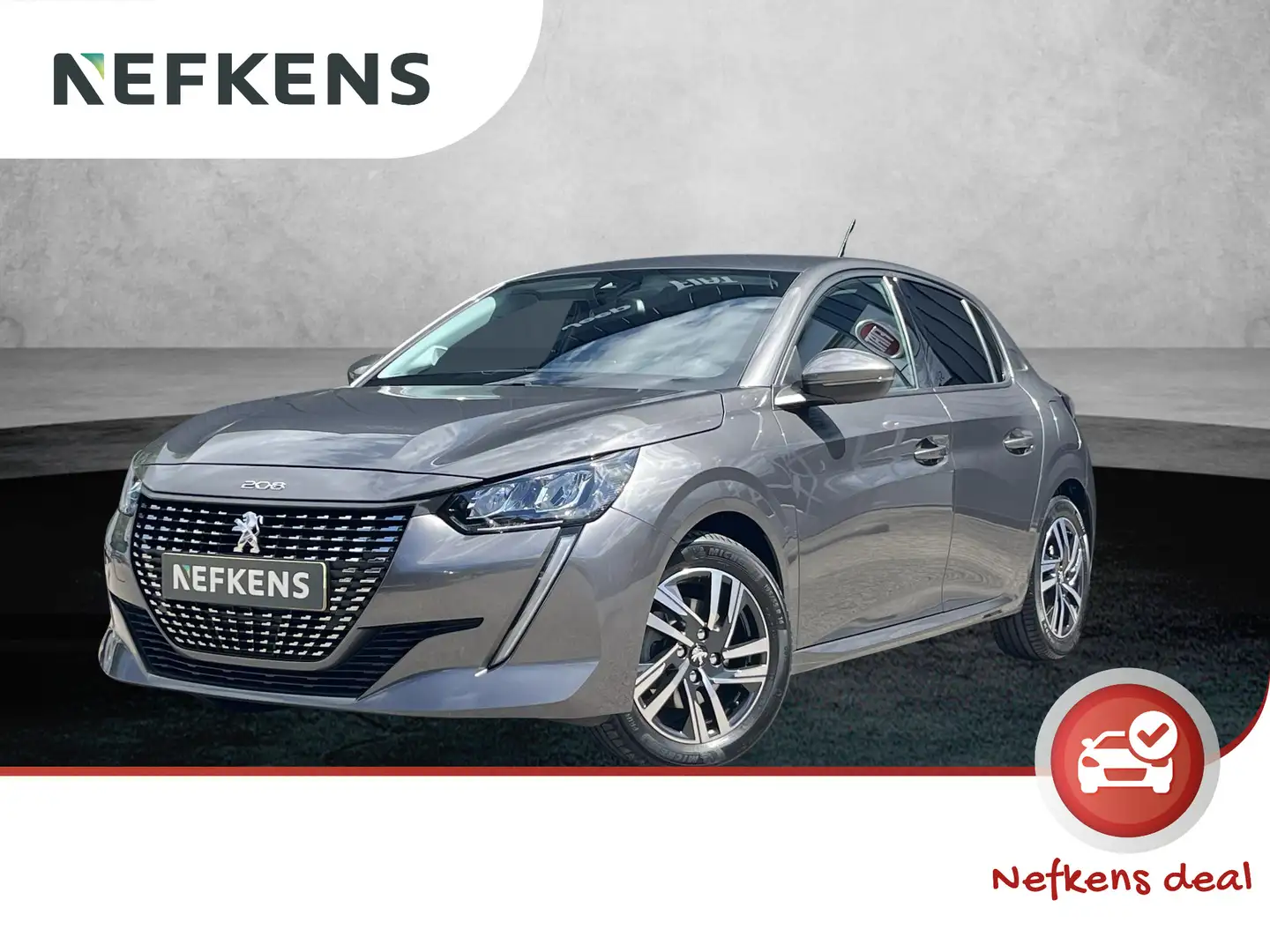 Peugeot 208 1.2 100pk Allure Pack | Navigatie | Apple CarPlay Grijs - 1