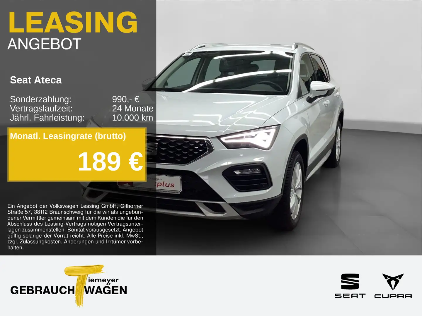 SEAT Ateca 1.5 TSI DSG X-PERIENCE AHK SIDE-ASSIST LED Weiß - 1