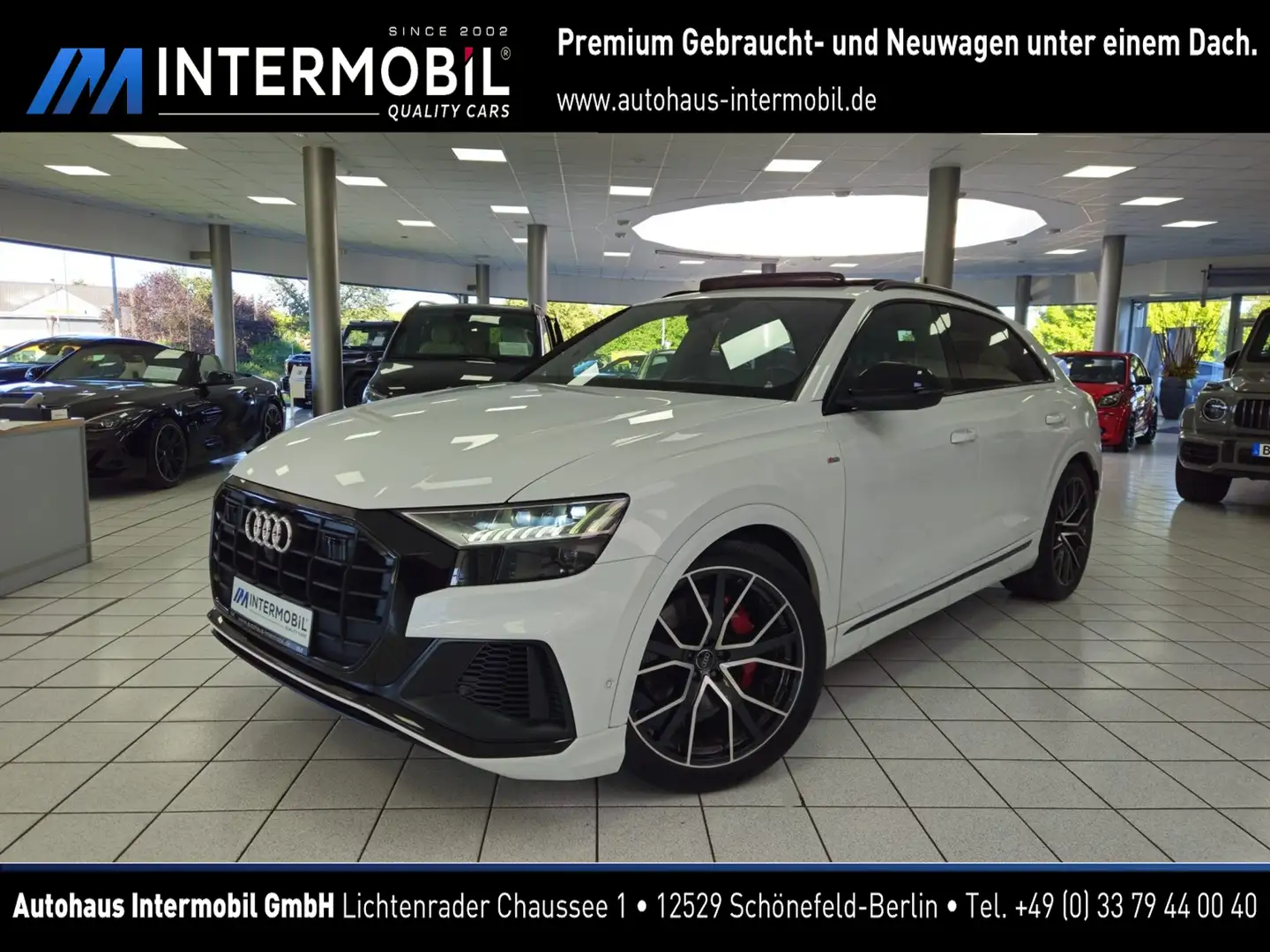 Audi Q8 50 TDI quattro S-line*MATRIX*PANO*B&O*TV*360° Blanc - 1