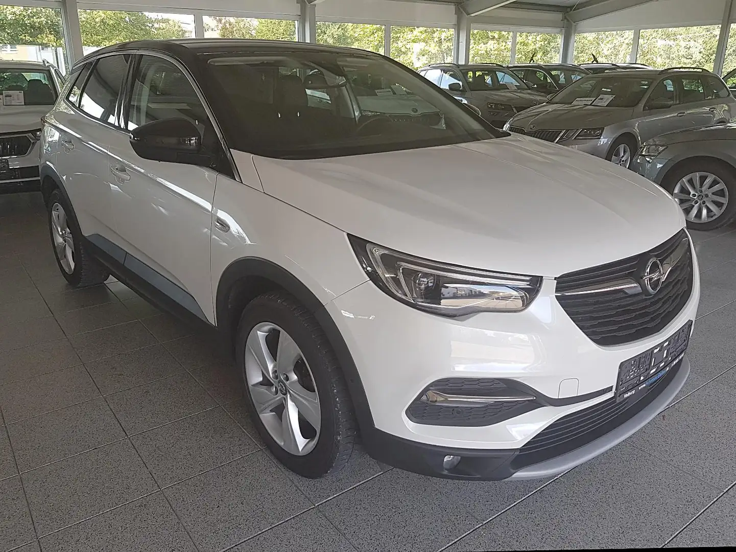 Opel Grandland X 1.5 D Navi Climatr. Kamera PDC hi+vo LED Sitzh vo+ Weiß - 1