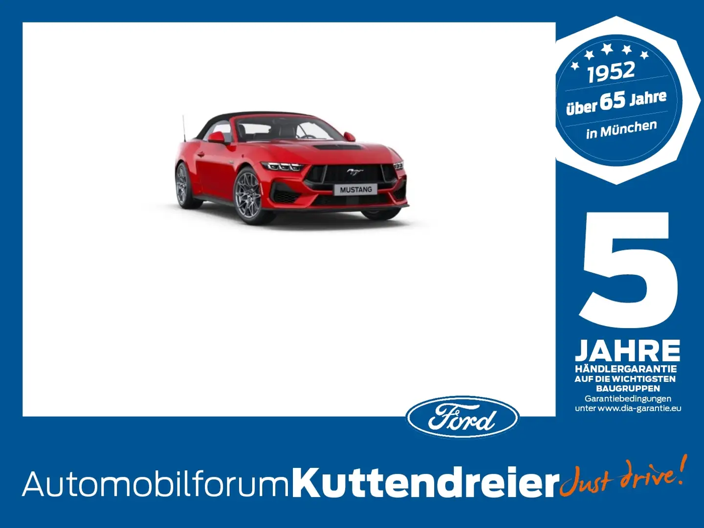 Ford Mustang Convertible GT 5.0 IACC*B&O*BLIS*CAM*LED Rot - 1