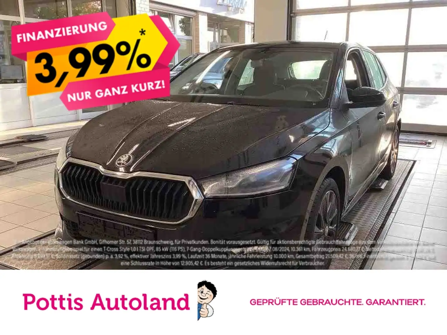 Skoda Fabia 1.5 TSI DSG STYLE NAVI KAMERA KLIMA SITZHZG Schwarz - 1