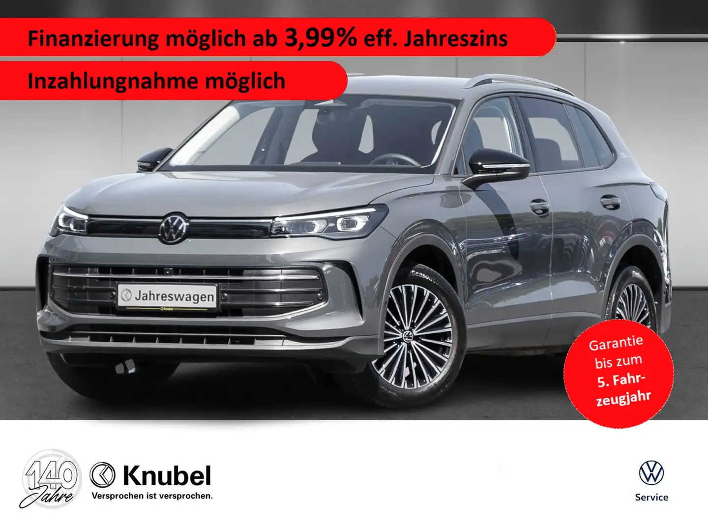 Volkswagen Tiguan GOAL 1.5 eTSI DSG IQ.Light Navi TrailerAss. Tra... Gris - 1