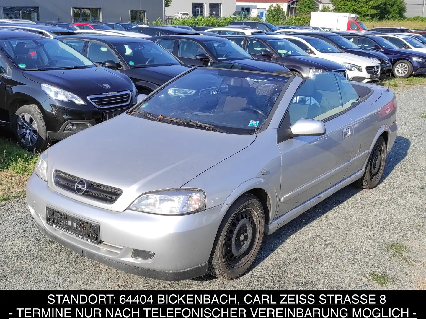 Opel Astra G CABRIO 1.6 16V ALLWETTER 1-HAND RADIO CD SERVO Silber - 2