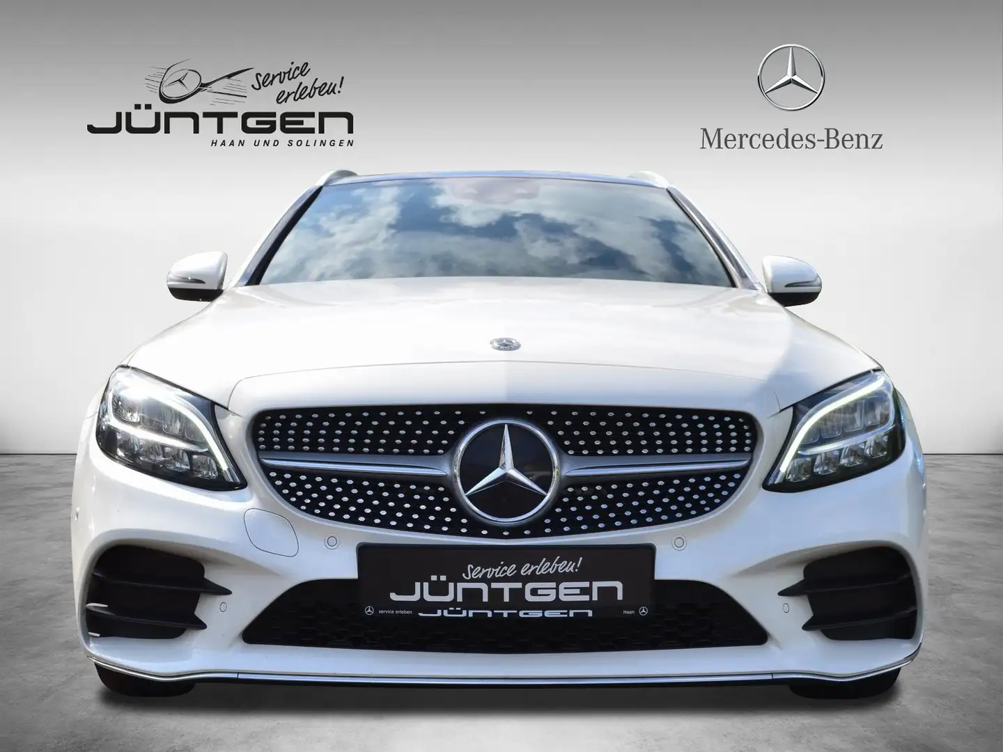 Mercedes-Benz C 180 T AMG PAN-DACH RFK DAB AMBIENTE AHK LED Blanc - 2
