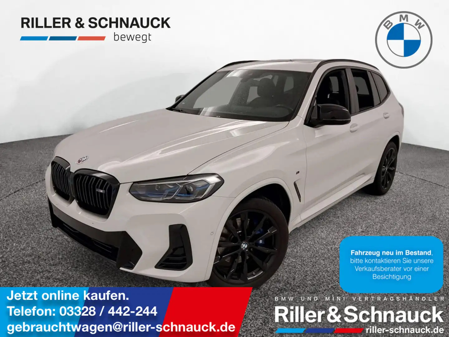 BMW X3 M 40d xDrive LASER+PANO+AHK+HUD+ACC Blanc - 1