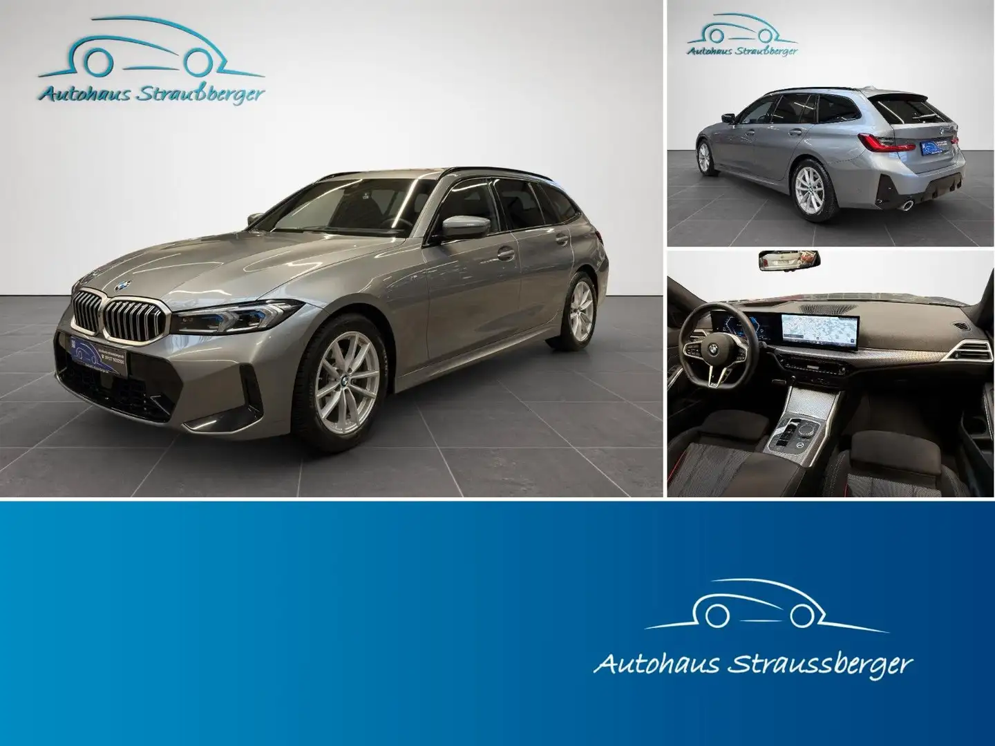 BMW 320 d Touring M Sport ACC 360° SHZ LED AHK KZU QI Grijs - 1