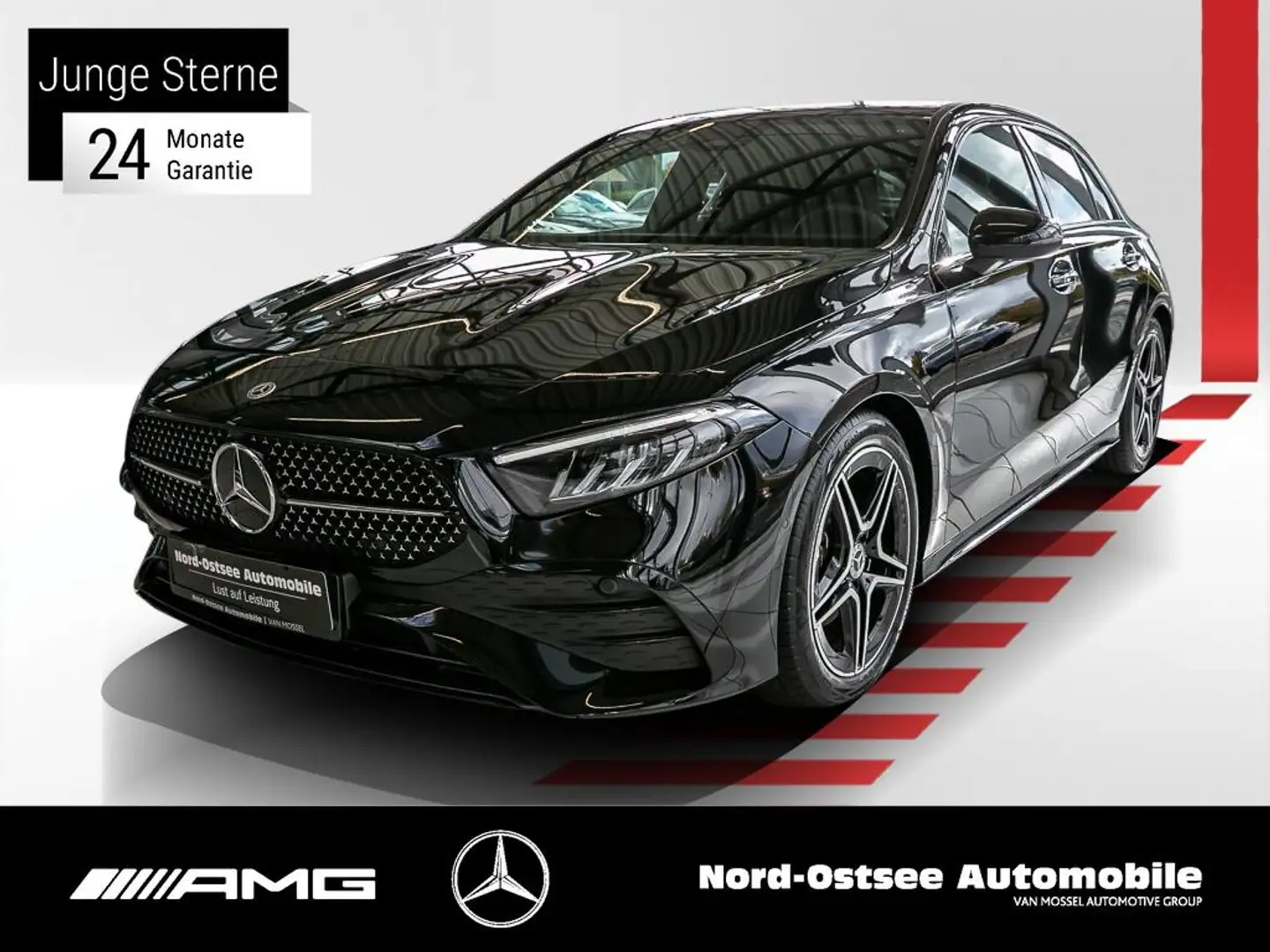 Mercedes-Benz A 200 d AMG PREM NIGHT KEYLESS TOTW LED NAVI Schwarz - 1