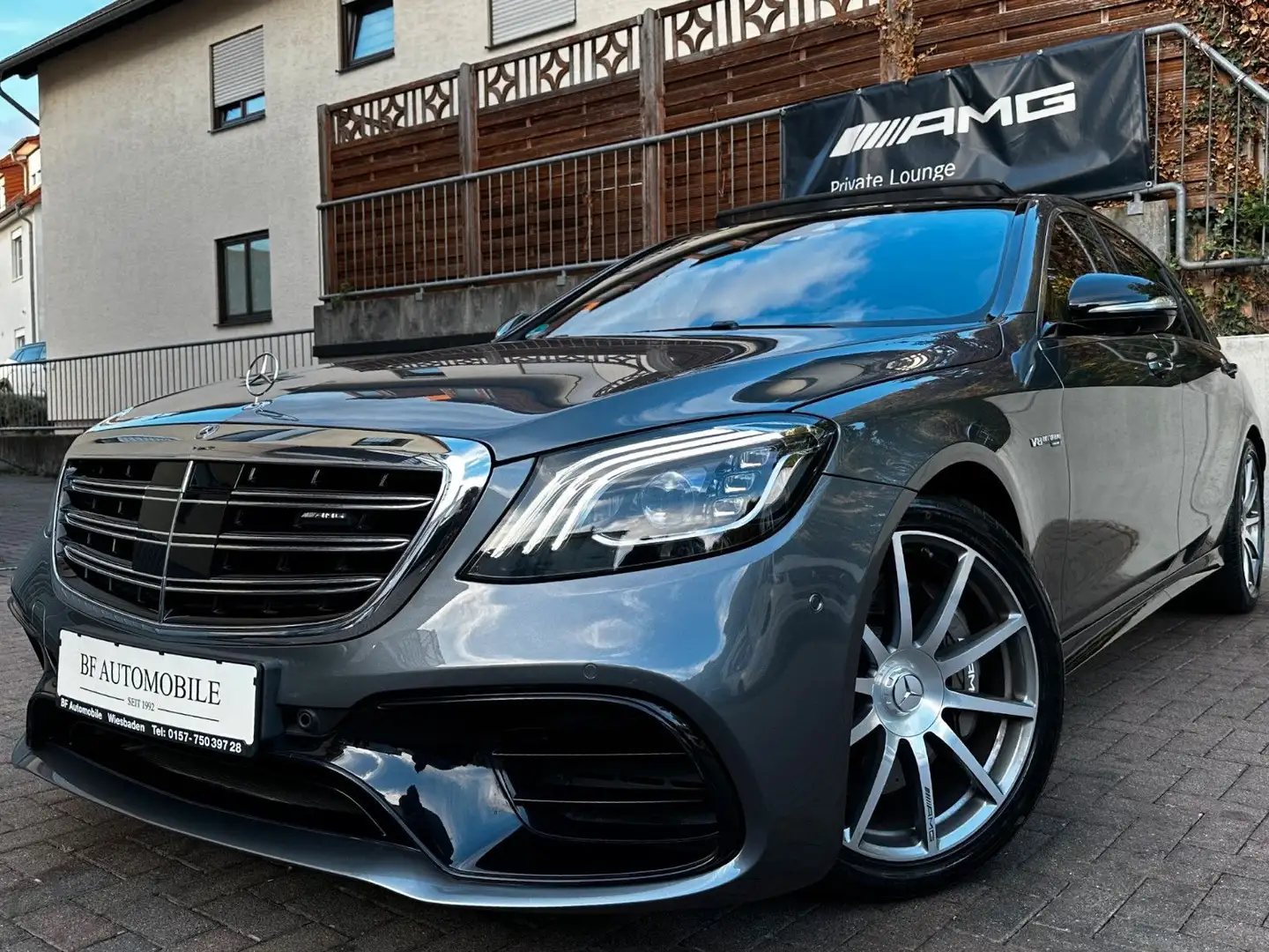 Mercedes-Benz S 63 AMG 4M+ LANG designo Exklusiv*VOLL*UVP240 Gris - 2