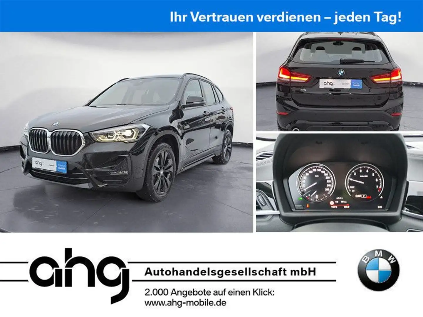 BMW X1 sDrive18i Sport Line Sportsitze Rückfahrkamer Schwarz - 1