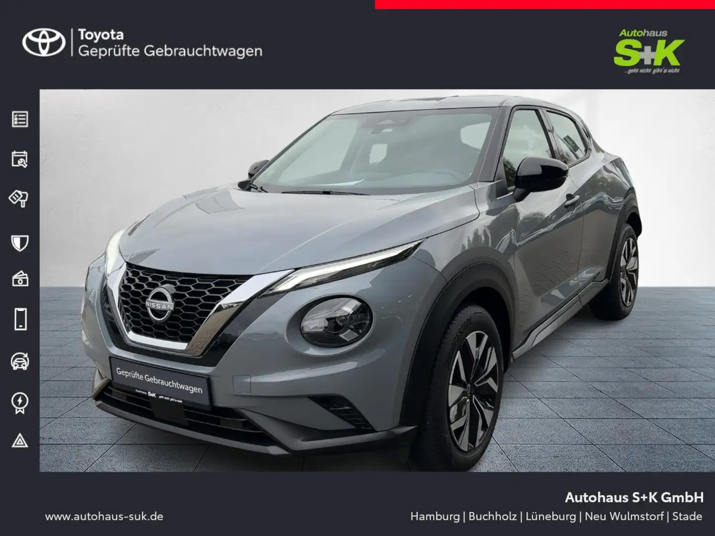 Nissan Juke Acenta *Carplay *Sitzheizung* R-Kamera* LED-Sche Gris - 1