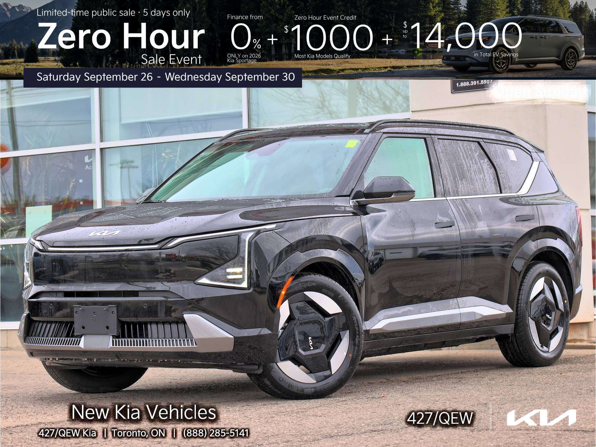 Black 2027 Kia EV5 Automatic