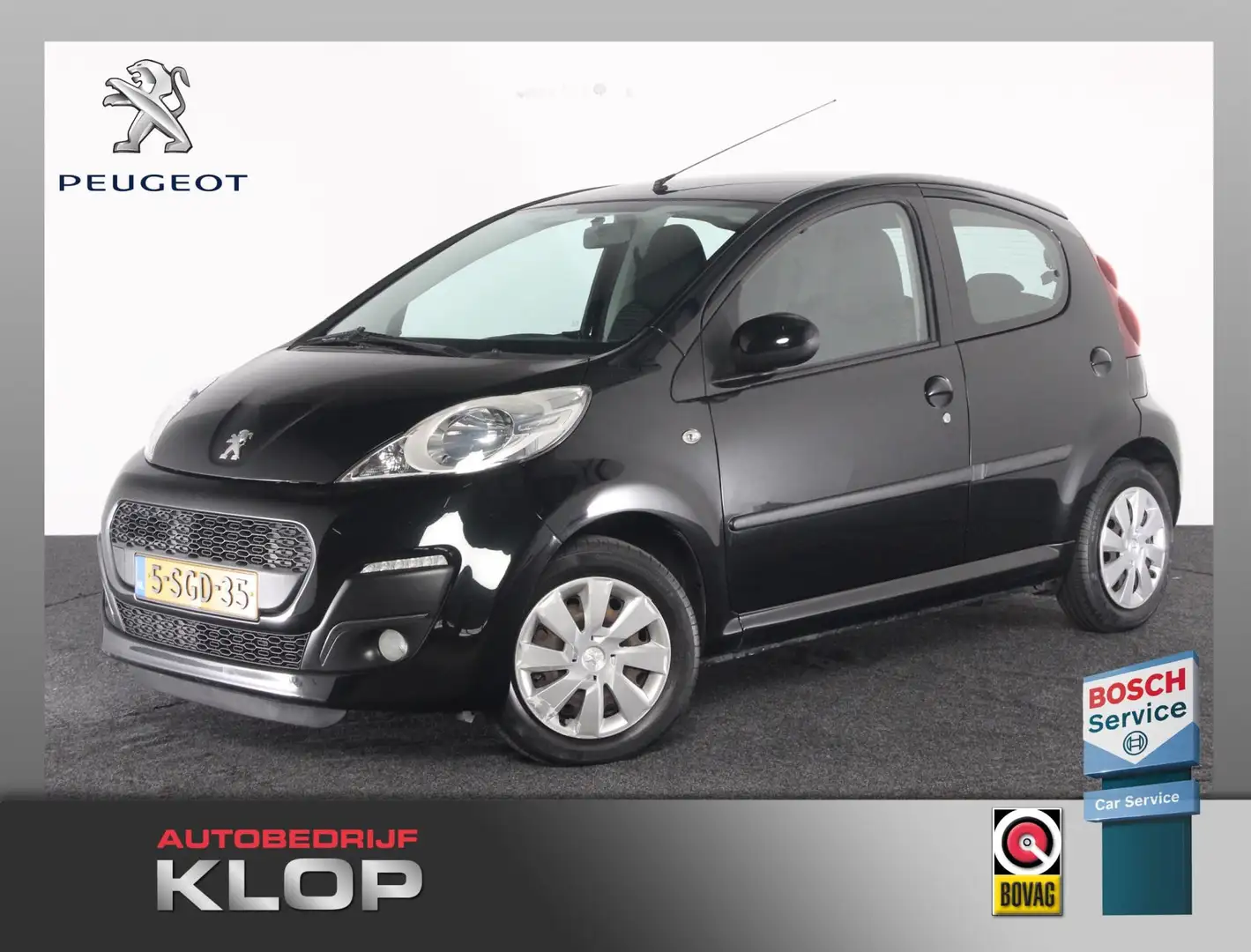 Peugeot 107 1.0 Active | navigatie | airco | 5 deurs Zwart - 1