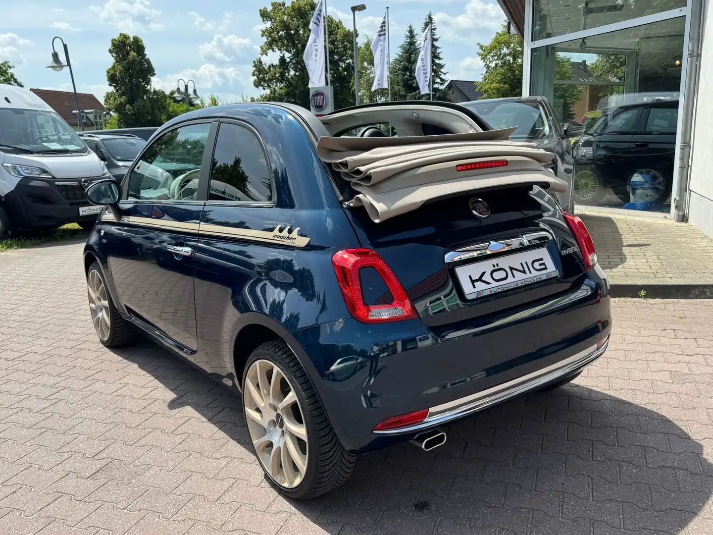 Fiat 500C 1.0 GSE DOLCEVITA IRMSCHER KLIMA*NAVI*PDC Blau - 2