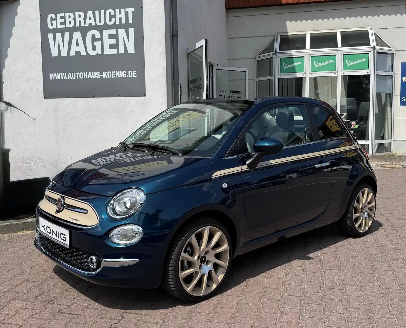 Fiat 500C 1.0 GSE DOLCEVITA IRMSCHER KLIMA*NAVI*PDC Blau - 1
