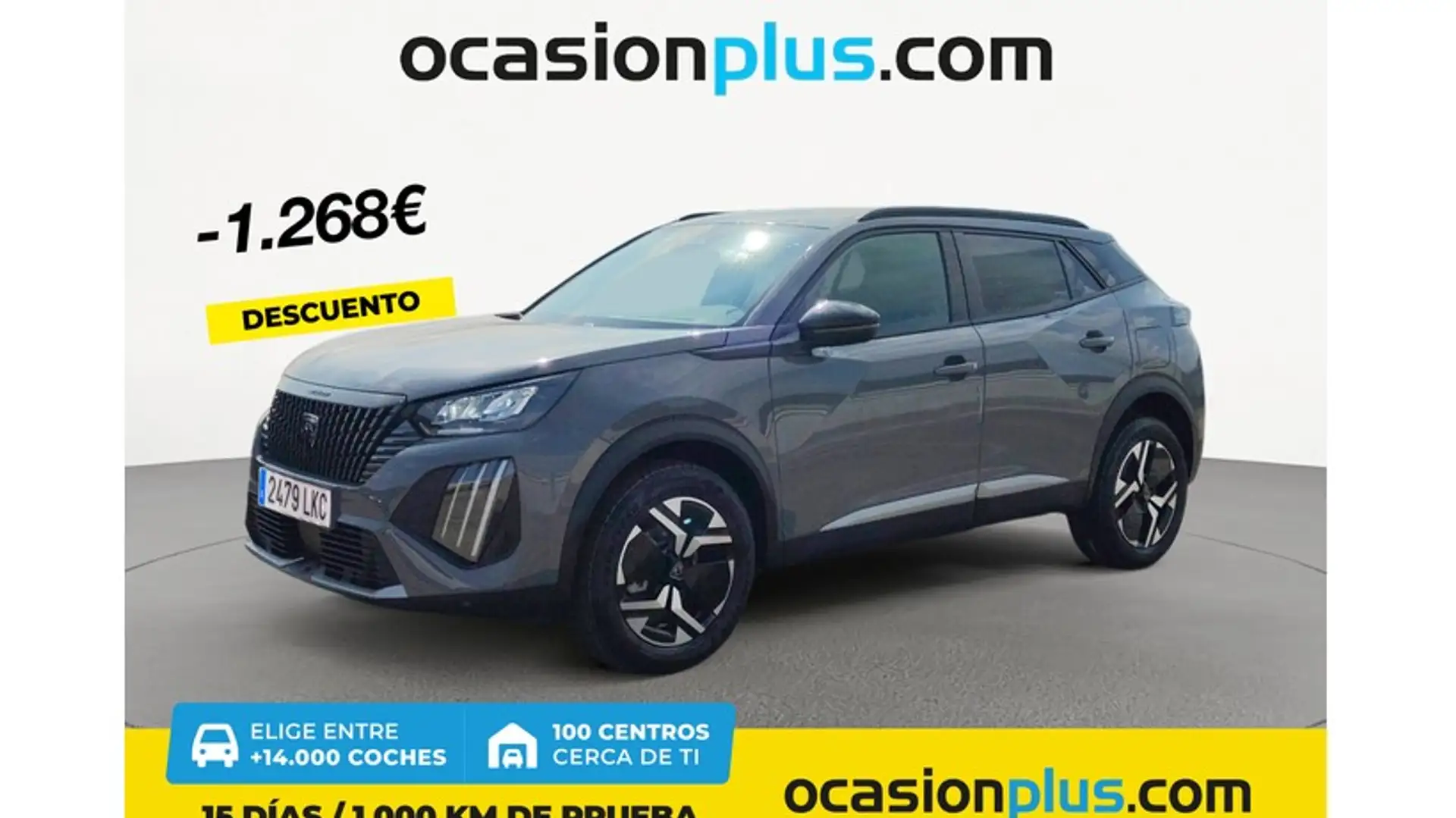 Peugeot 2008 1.2 PureTech S&S Allure 100 Gris - 1