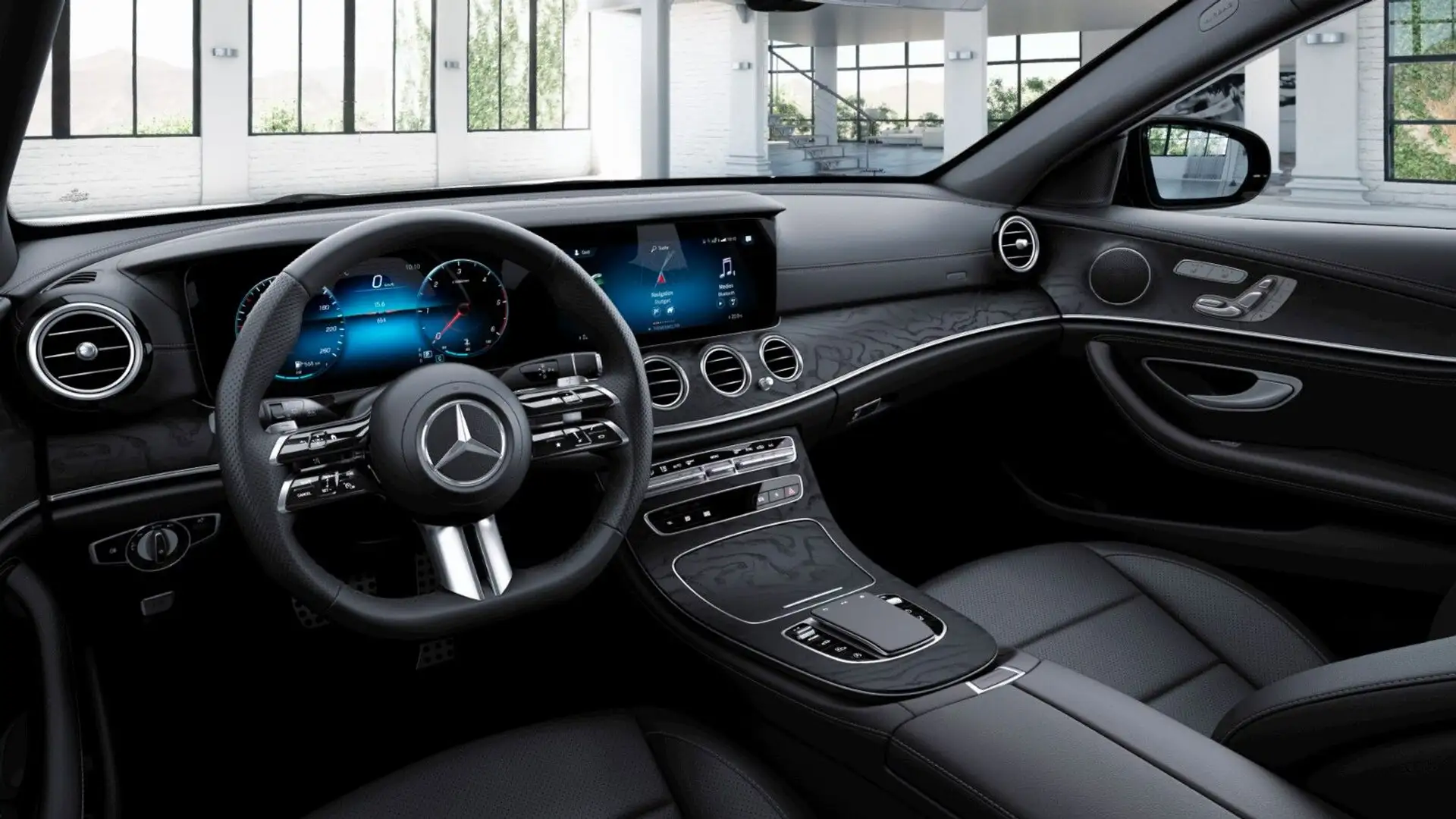 Mercedes-Benz E 400 d 4M 3x AMG Sitzkl*AHK*AIRM*Distr+*360° Grau - 2