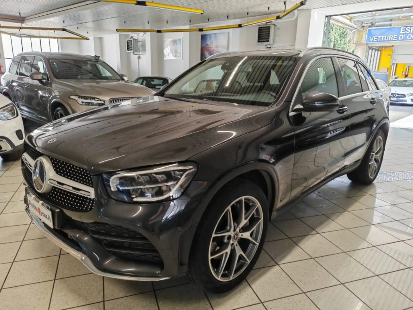 Mercedes-Benz GLC 200 d 4Matic Premium Plus TAGLIANDI UFF IVA ESP UNICOP Grigio - 2