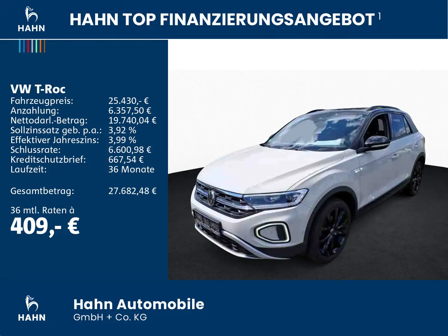 Volkswagen T-Roc 1.5 TSI DSG Black Style LED ACC Navi CAM Grau - 2