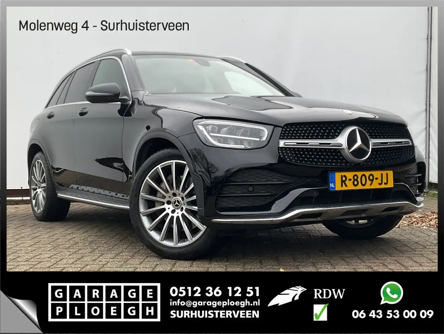 Mercedes-Benz GLC 300 300d 4MATIC AMG Premium Burmester Camera Stoelverw Zwart - 1