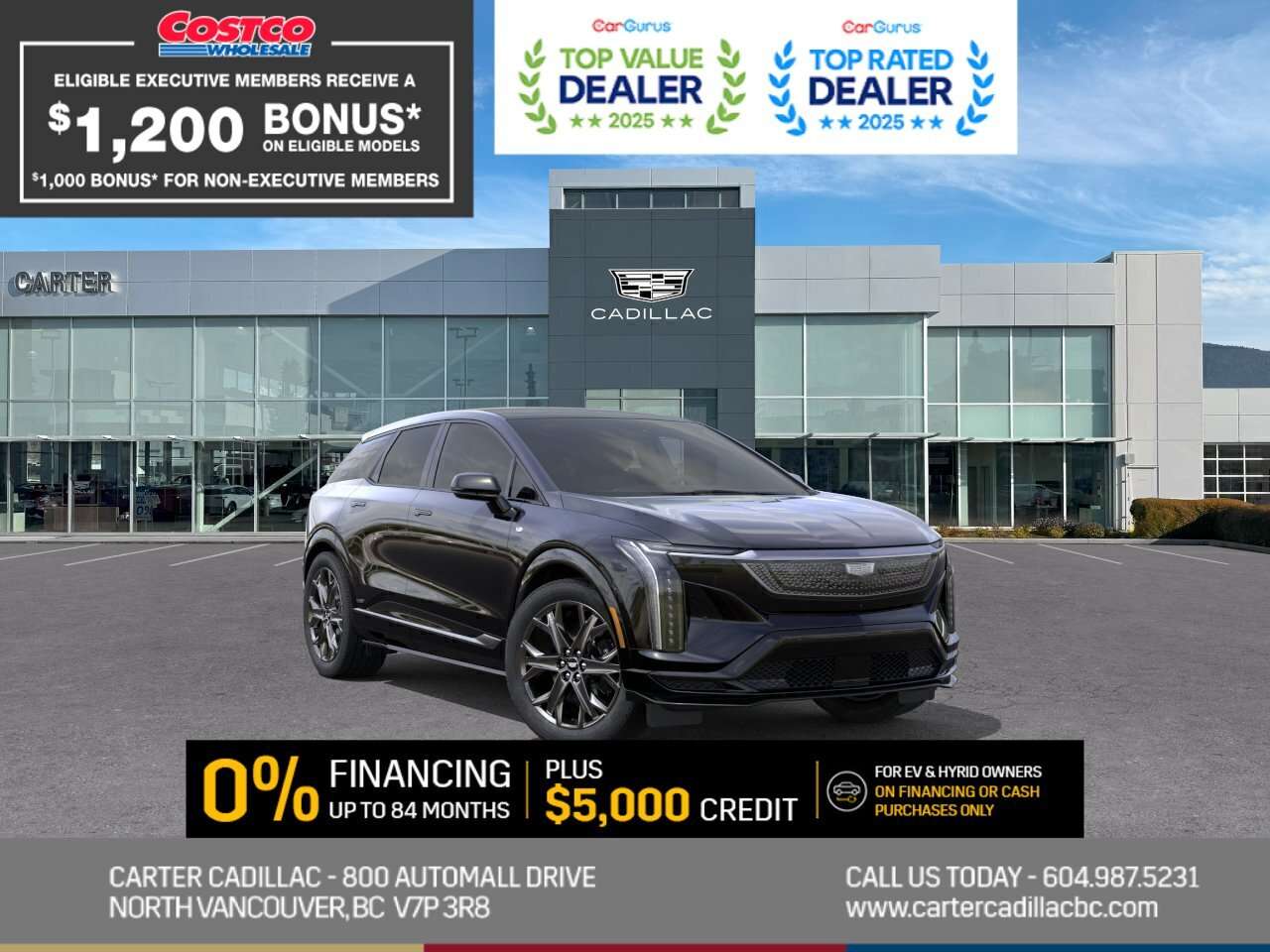 Black 2026 Cadillac OPTIQ-V SUV / Crossover All-Wheel Drive Automatic