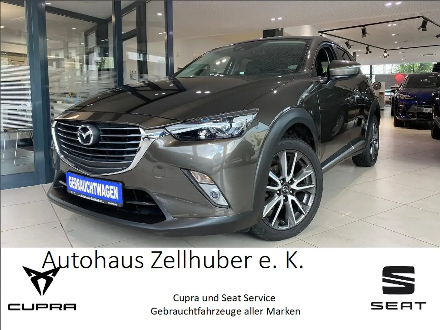 Mazda CX-3 FWD Sports-Line *HeadUp*Navi*Kamera* Braun - 1