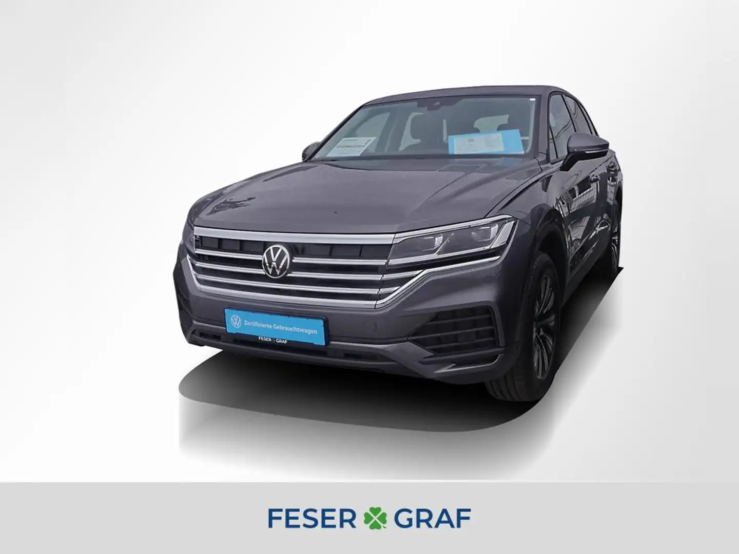 Volkswagen Touareg 3.0 TDI 4M ACC AHK Leder Navi RüKa Sitzh Grau - 1