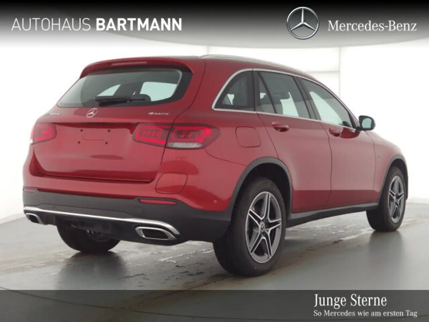 Mercedes-Benz GLC 300 GLC 300de 4M AMG+PANO+MULTIBEAM +AHK+JungerStern Rot - 2
