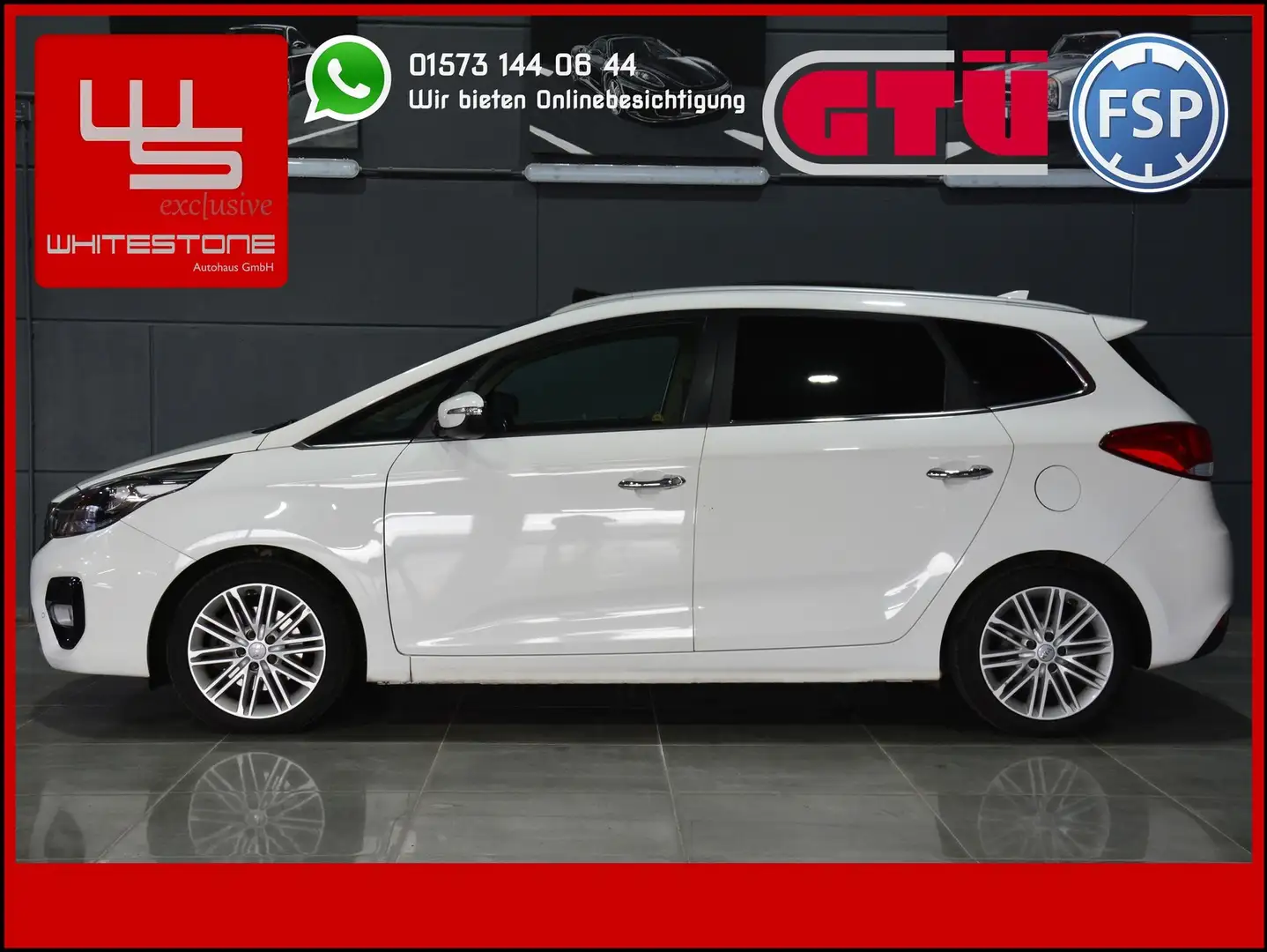 Kia Carens 2.0 GDI Aut 1.Hand 7 Sitze Leder AHK Pano Blanco - 1