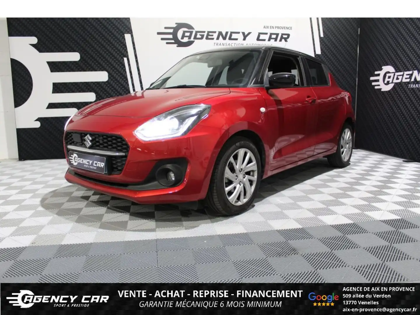Suzuki Swift 1.2 Dualjet %2B Hybrid - BV CVT Privilège - CARPLAY - CAMERA - SIEGE CHAUFFANT Rouge - 1