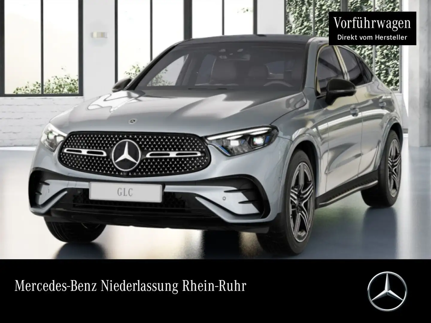 Mercedes-Benz GLC 300 4M AMG+NIGHT+PANO+360+AHK+BURMESTER+9G Silber - 1