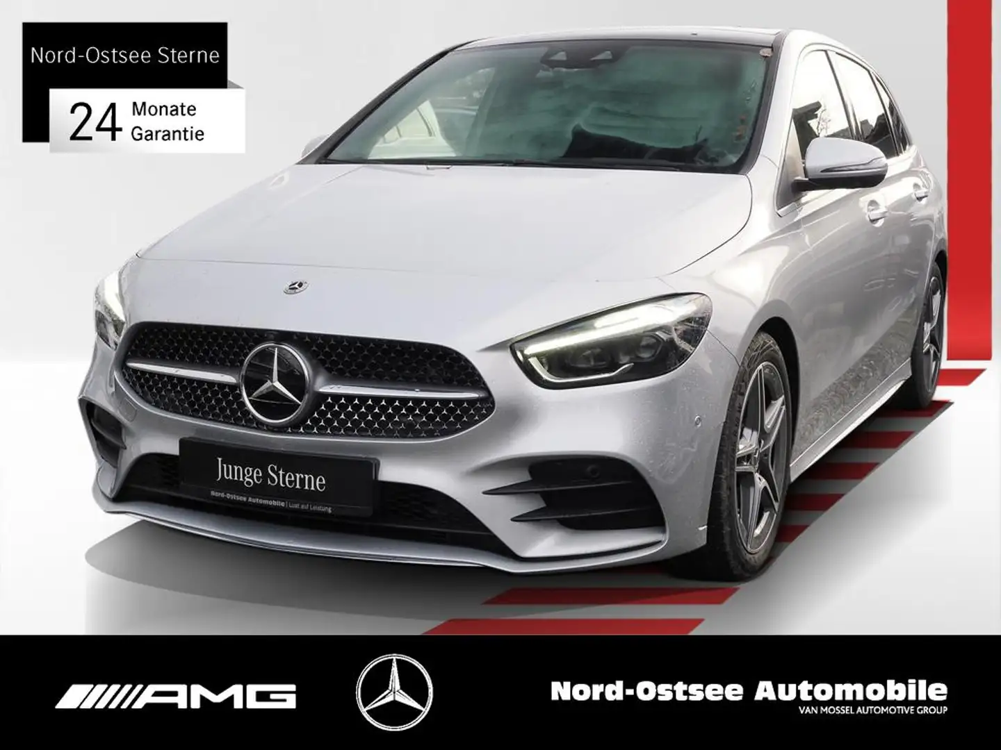 Mercedes-Benz B 250 AMG 4MATIC 360°KAMERA MULTIBEAM HUD MBUX Argent - 1