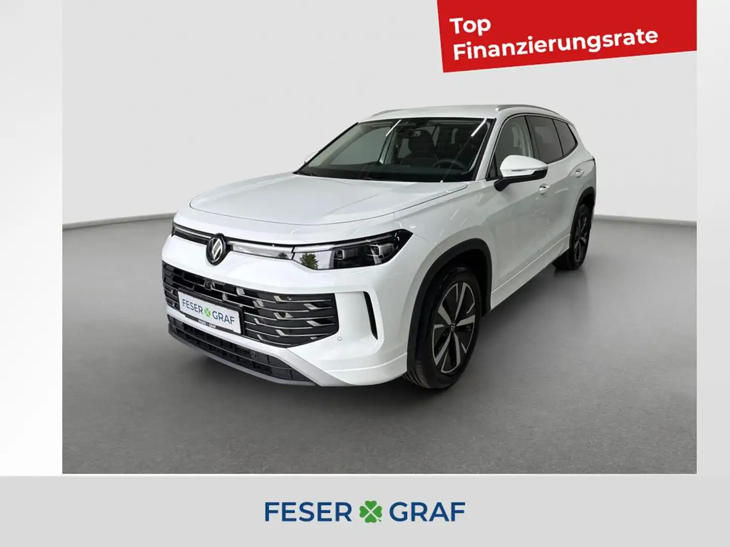 Volkswagen Tayron Elegance 1.5 eTSI 110kW AHK 7-S 360° ACC Weiß - 1