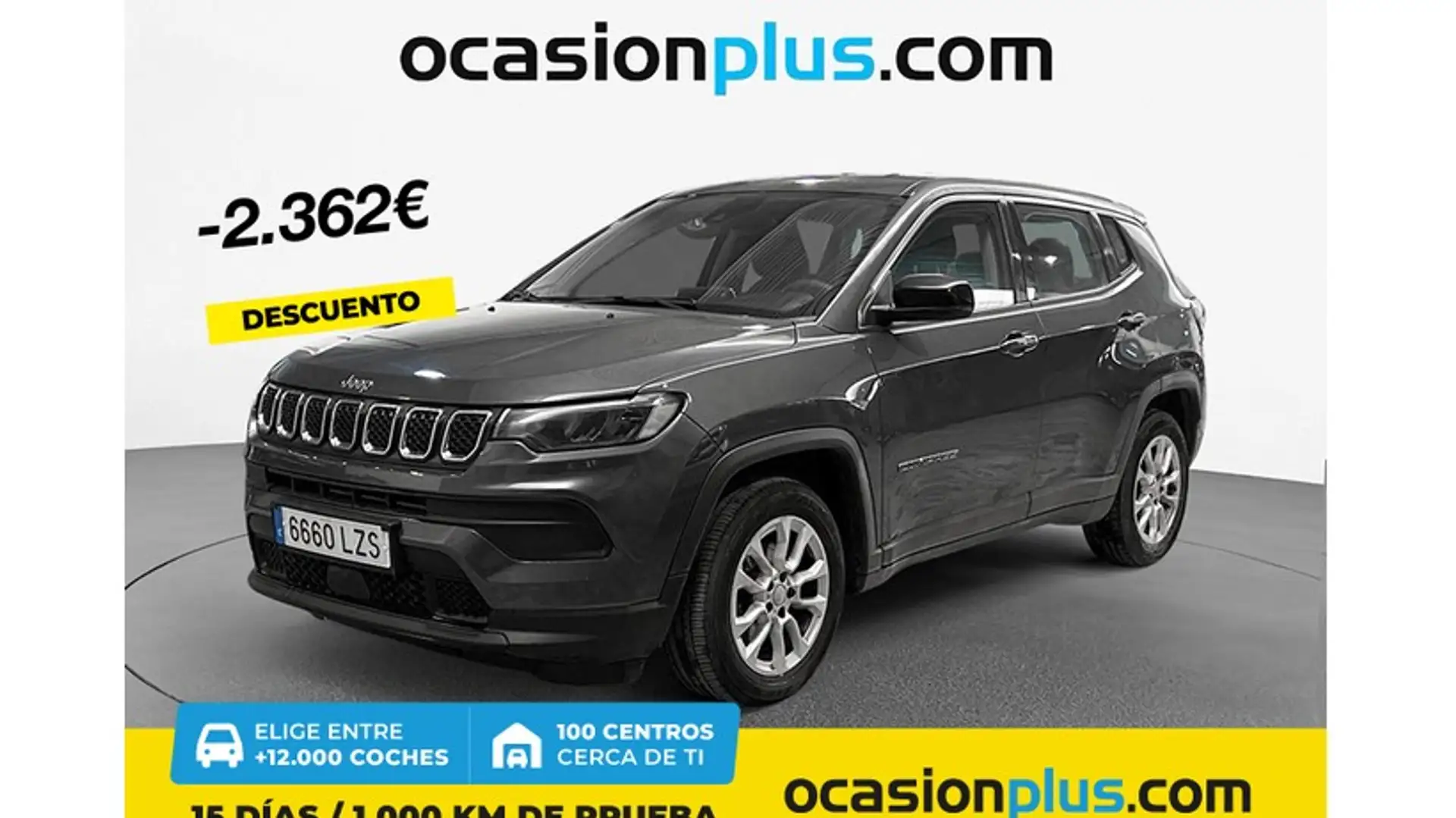 Jeep Compass 1.3 Gse T4 Longitude 4x2 130 Gris - 1