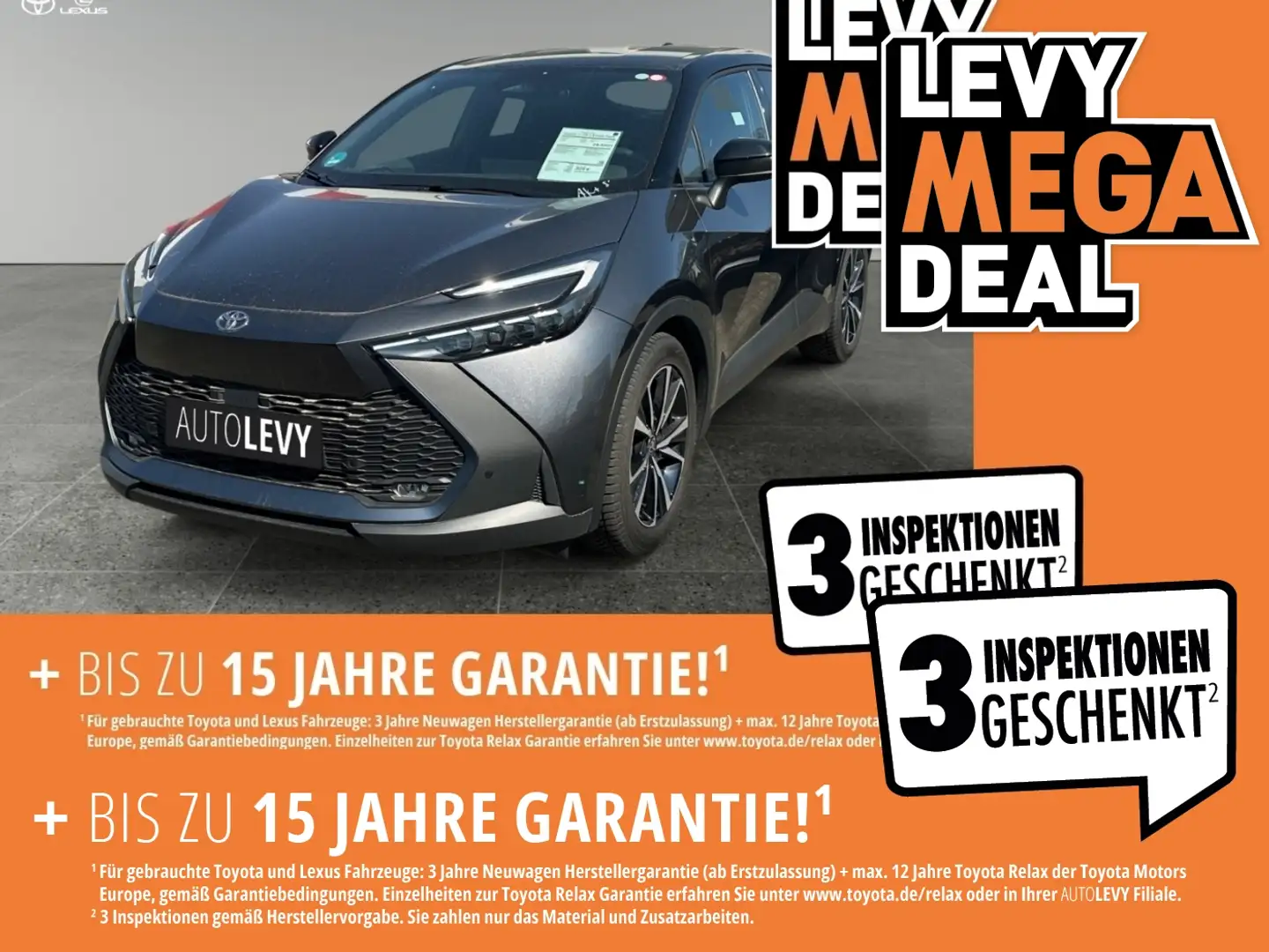 Toyota C-HR 1.8 FWD Team Deutschland ACC FLA SpurH LED Grau - 1