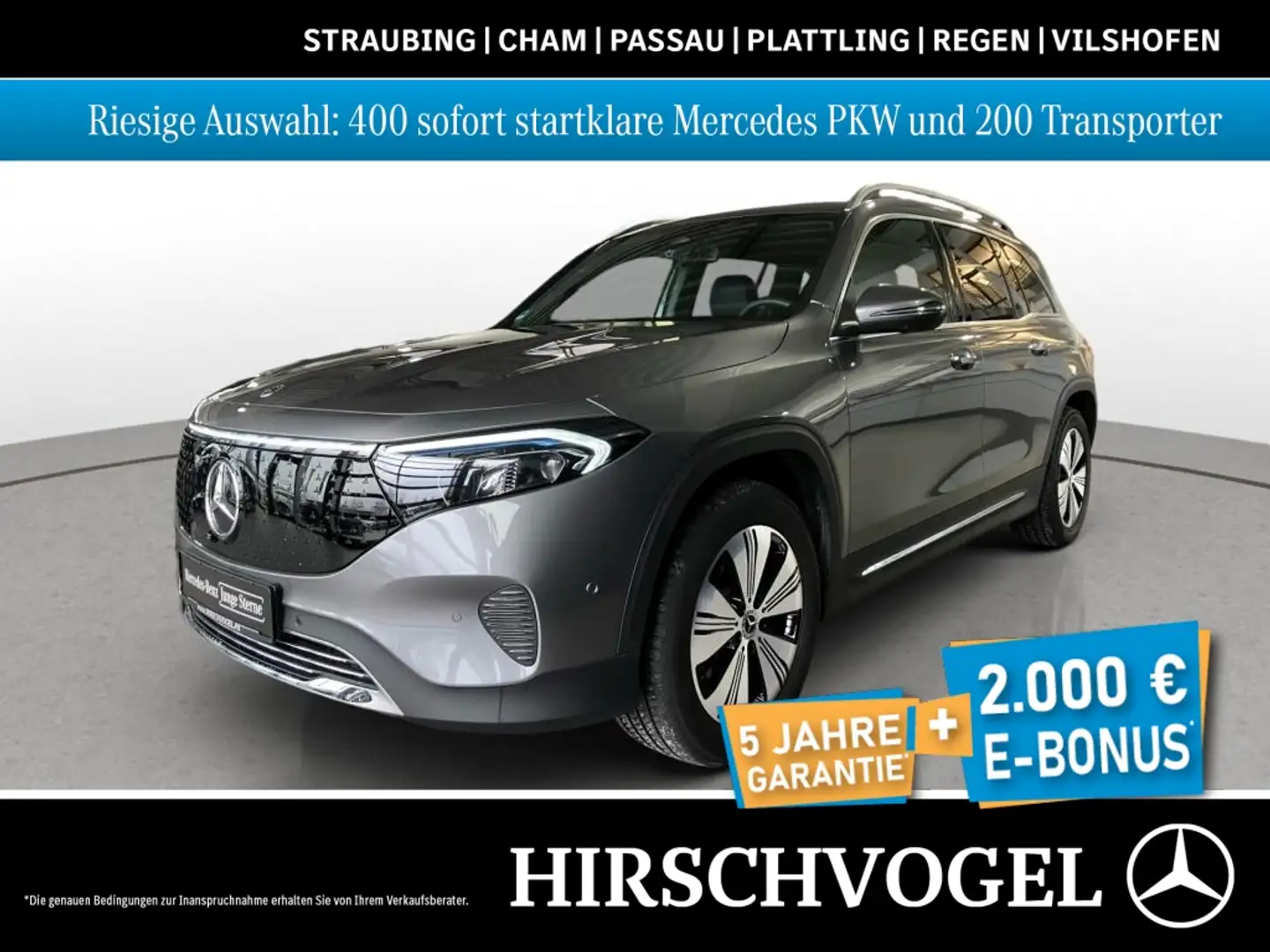 Mercedes-Benz EQB 300 4M Progressive+AHK+DISTRON+KEYLESS+360°K Grau - 1