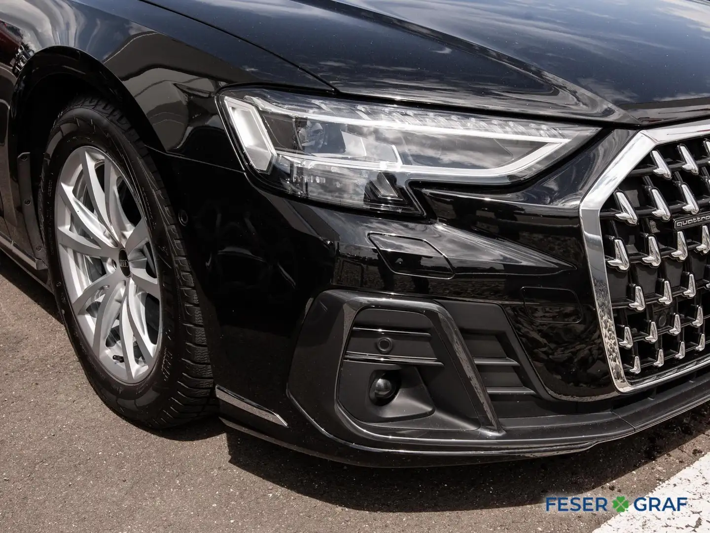 Audi A8 50 TDI qu.,Matrix,HuD,Navi+,Leder Noir - 2