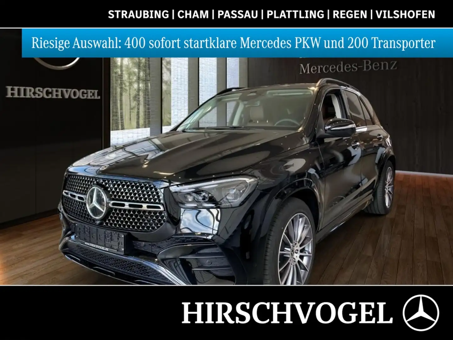 Mercedes-Benz GLE 350 de 4M AMG-Line Ext.+AIRMATIC+DISTRON+AHK Schwarz - 1