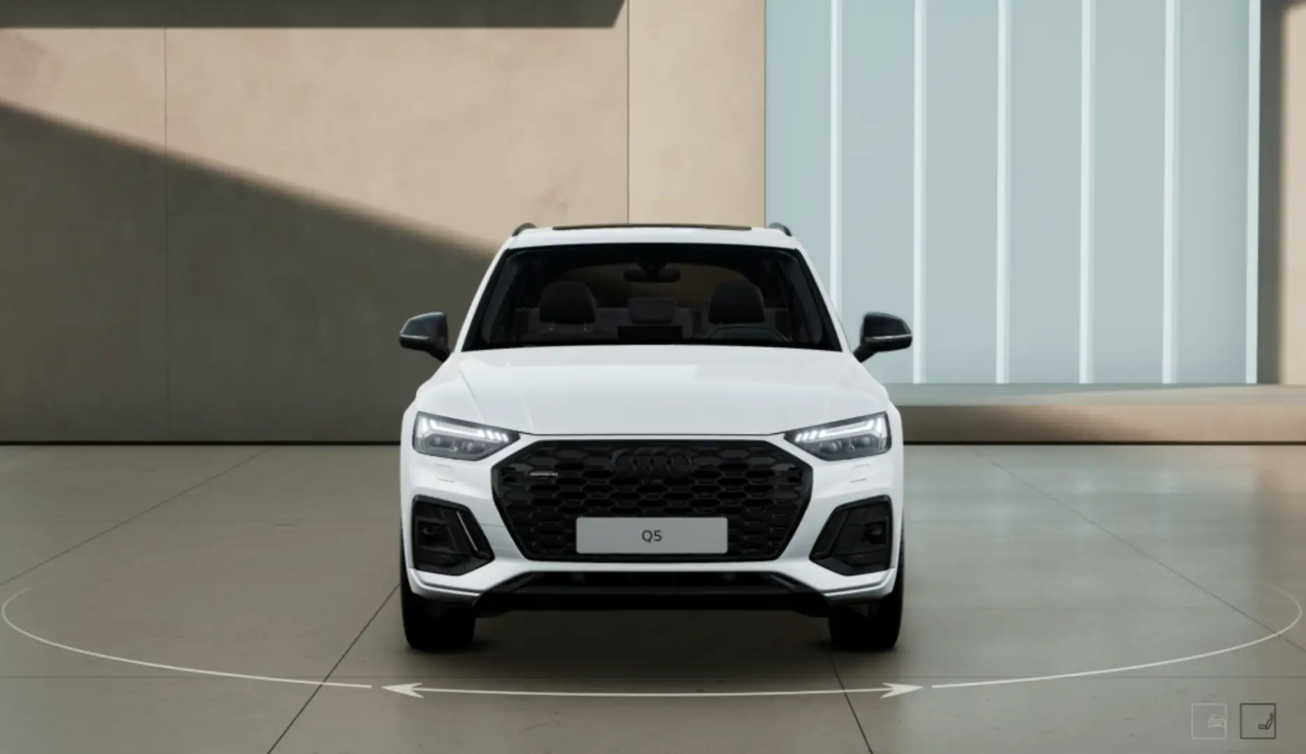 Audi Q5 Sportback 40 TDI quattro-ultra Black line S tronic Blanco - 2