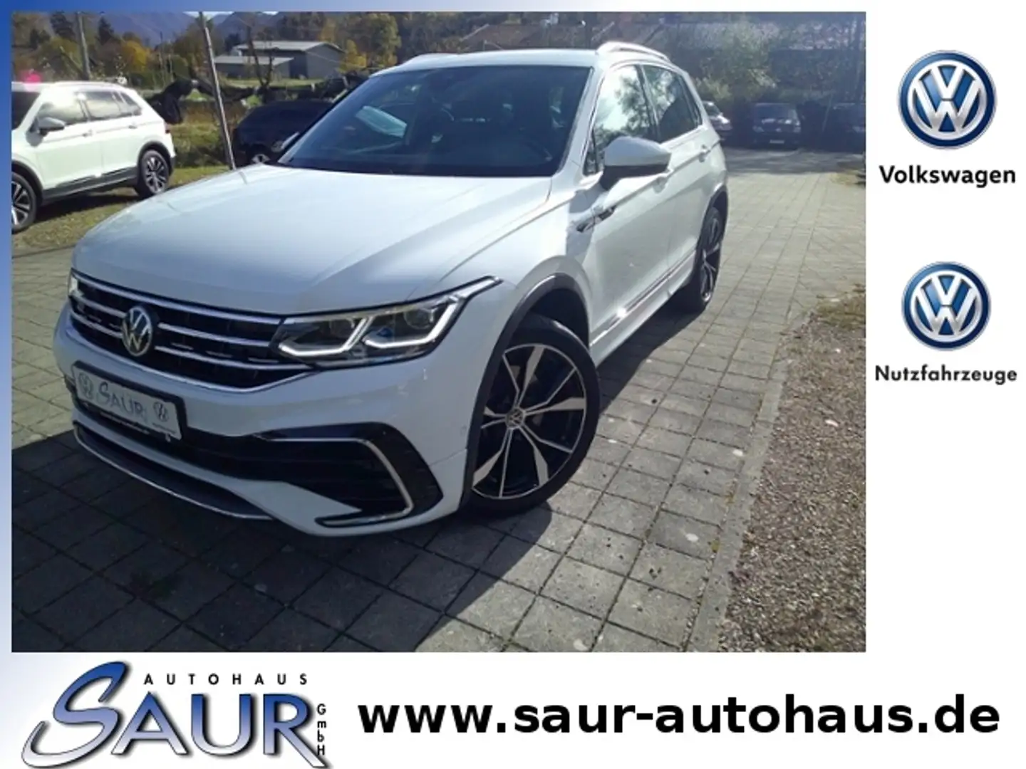 Volkswagen Tiguan R-Line 2.0 TDI 4Motion*DSG*AHK*Matrix-LED*ACC*R-K Weiß - 1
