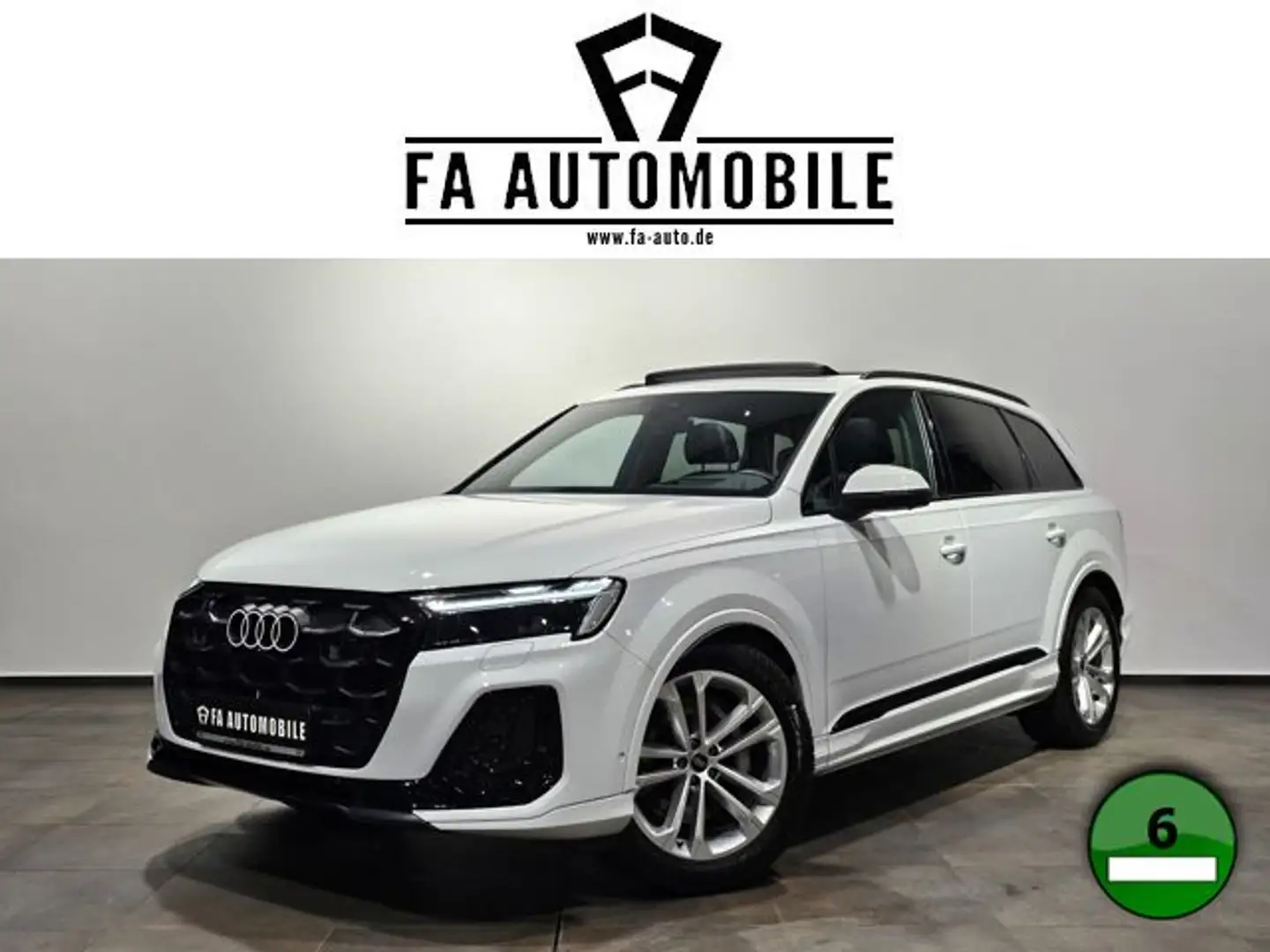 Audi Q7 50 TDI S Line Black 7Sitz Pano Matrix Facelif Blanc - 1
