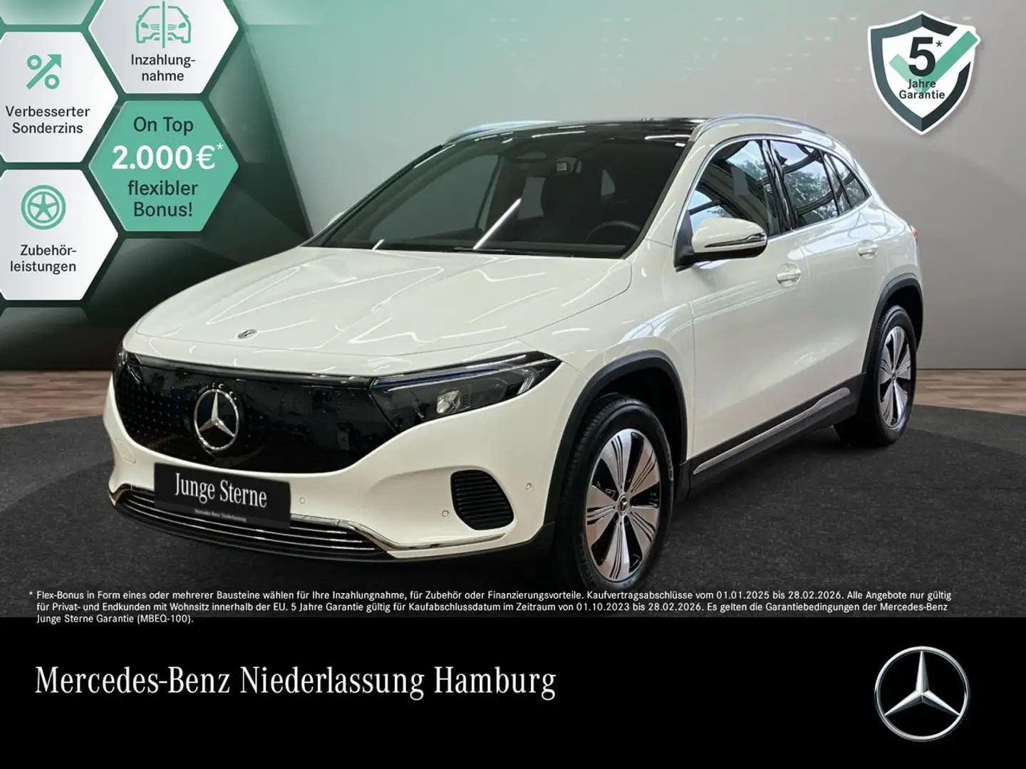 Mercedes-Benz EQA 250 PROG+ADVANCED+PANO+KAMERA+SPUR Weiß - 1