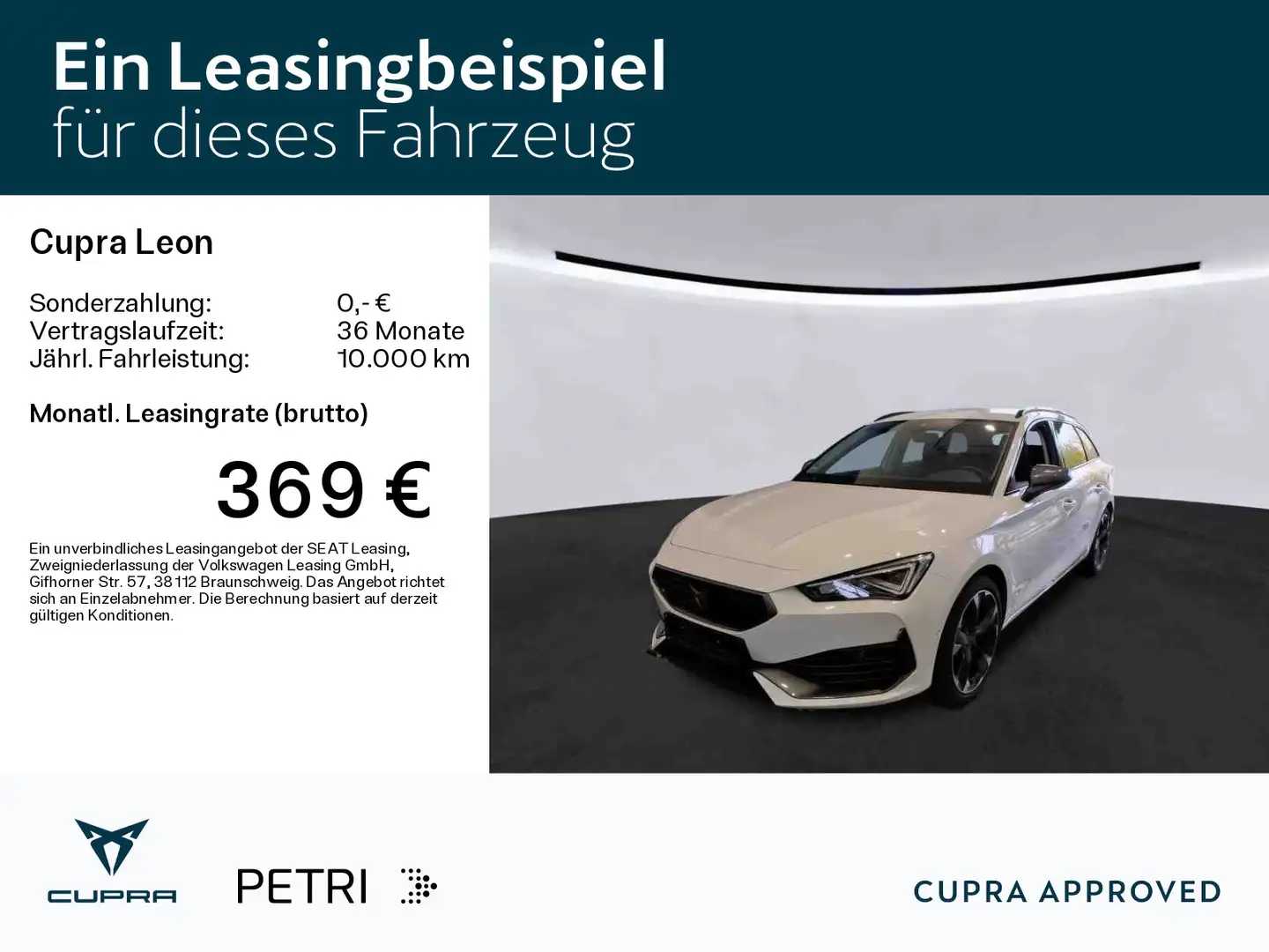 CUPRA Leon Sportstourer 2.0 TDI DSG Navi*Kamera*Keyles Blanc - 2